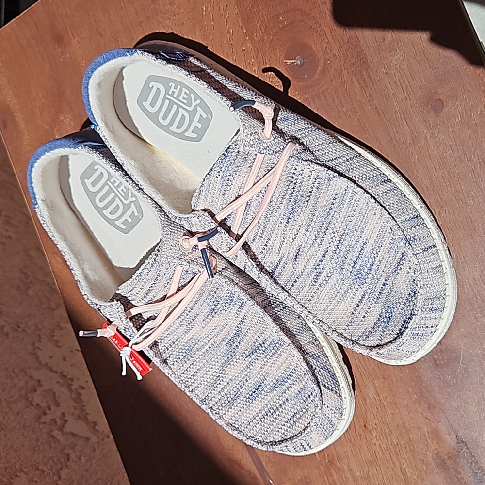 Hey Dude Wendy Sox Lightweight Slip-On Sneakers Shoes In Light Pink Size 11 - Picture 6 of 13